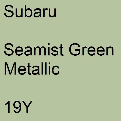 Subaru, Seamist Green Metallic, 19Y.